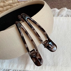 Розово-Коричневый Заколки для волос из кожи аллигатора, розово-коричневый, 90x30 мм