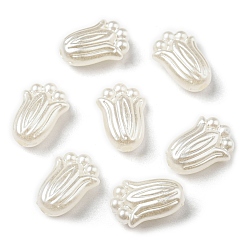 Цветок Абс имитация жемчужные бусины, цветок, 11.5x8x5 мм, отверстие : 1.6 мм