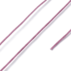 Серо-розавый Нейлоновый шнур с китайским узлом, нейлоновый шнур для изготовления украшений, увядшая роза, 0.4 мм, около 28~30 м / рулон