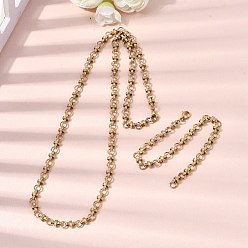 Настоящее золото 18K 304 Наборы украшений из браслета и ожерелья из нержавеющей стали с цепочкой., с карабин-лобстерами , ионное покрытие (ip), реальный 18 k позолоченный, 615 мм