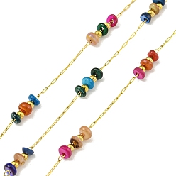 Разноцветный Ионное покрытие (ip) 304 звенья цепи из нержавеющей стали, с морской ракушкой и катушкой, пайки, красочный, 8 мм