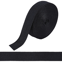 Negro 11 Cinta de espiga de algodón m, accesorios de ropa, negro, 1 pulgada (25 mm)