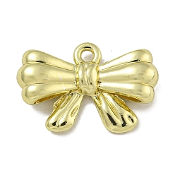 Золотой Стойки подвески обшивки сплава, без свинца и без кадмия, бантом прелести, золотые, 11x16.5x4 мм, отверстие : 1.4 мм