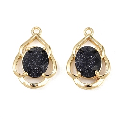 Черный Латунные подвески, cmолой, слезинки, долговечный, стойки покрытие, золотые, с блеском порошок, чёрные, 20x13.5x6 мм, отверстие : 1.5 мм