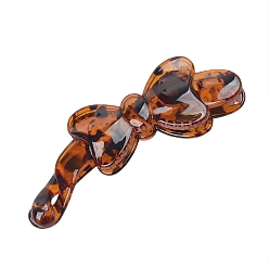 Шоколадный Заколки для волос из смолы в форме банана, бантом, аксессуары для волос для женщин и девочек, цвет шоколада, 97x31 мм