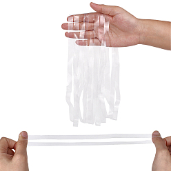 Прозрачный Прозрачная резиновая лента из ТПУ, эластичные резиновые ленты для обертывания книг, камеры, искусство, Готовка, упаковка, упражнение, обертывания пакетов, прозрачные, 500x10x0.5 мм, 40 шт