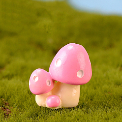 Ярко-Розовый Миниатюрные грибовидные украшения из смолы, аксессуары для домашнего кукольного домика с микро-ландшафтом, украшения для дома, ярко-розовый, 26x26 мм