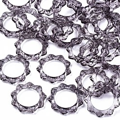 Lila Transparente Acryl-Fingerringe, Sonne, lila, us Größe 8 (18.1 mm)