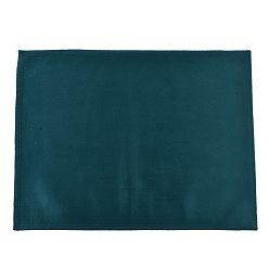 чирок Бархатная салфетка для полировки серебра для ювелирных изделий, прямоугольные, зелено-синие, 39.3x30.3x0.15 см