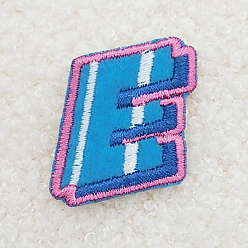Letter E Computerized Embroidery Cloth Iron on/Sew on Patches, Costume Accessories, Appliques, Letter.E, 35x30mm