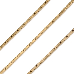 Золотой 304 цепи из нержавеющей стали Бостон, пайки, с катушкой, ионное покрытие (ip), золотые, 1.2x1.2 мм