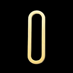 Золотой 201 нержавеющей стали связывающий кольца, лазерная резка, овальные, золотые, 33x10x1 мм, внутренний диаметр: 29x6 мм