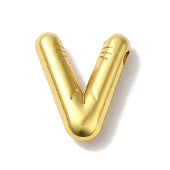 Letter V Ионное покрытие (ip) 304 подвески из нержавеющей стали, буквенное очарование, Буква V, 19x16x5 мм, отверстие : 2 мм