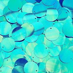 Королевский синий 80 подвески из ПВХ-пластика, плоско-круглые, королевский синий, 20x0.3 мм, отверстие : 1.1 мм