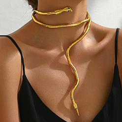 Золотой Железные колье-чокеры в форме змеи, золотые, 35.43 дюйм (90 см)