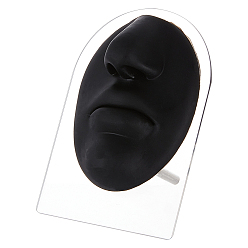 Другие Мягкие силиконовые гибкие модели частей тела, обучающие инструменты для демонстрации ювелирных изделий для практики акупунктуры с прокалыванием швов, лицо, 9x6.5x3.8 см