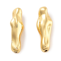 Золотой Стойка обшивка нерегулярные столбчатые латунные бусины, без кадмия и без свинца, долговечный, золотые, 18x6x5 мм, отверстие : 1.1 мм