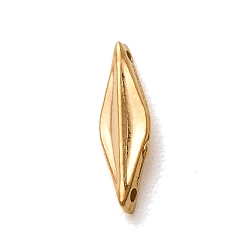 Real 18K Gold Plated 304 Stainless Steel Connector Charms, Rhombus
Links, Ion Plating(IP), Long-Lasting Plated, Real 18K Gold Plated, 13x4x2mm, Hole: 0.8~0.9mm