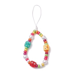 (52) Непрозрачная лаванда Акриловые мультяшные мобильные ремни, разноцветные, 15.7 см