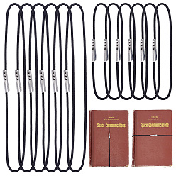 Black 40Pcs 2 Style Elastic Cord for Notebook, Black, 100~170mm