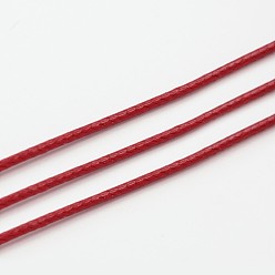 FireBrick Waxed Polyester Cord, Bead Cord, FireBrick, 0.5mm, about 169.51~174.98 Yards(155~160m)/Roll