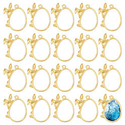 Золотой 20 подвески из сплава шт., кролик, золотые, 35x31.5x3 мм, отверстие : 1.6 мм