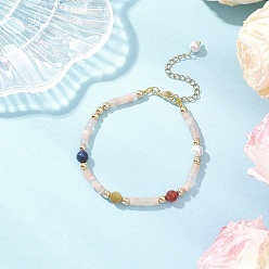 Розовый Авантюрин Браслеты из натурального розового авантюрина для женщин, Плоский круглый / диск, 7-3/4 дюйм (19.8 см)