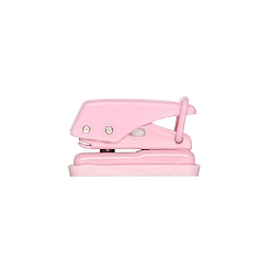 Бледно-Розовый Пластиковый регулируемый дырокол для крафт-бумаги, с металлическая фурнитурой, для скрапбукинга и поделок из бумаги, розовый жемчуг, 50x25x30 мм