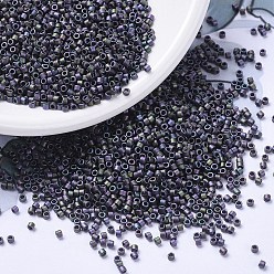 (DB1053) Матовый Металлический Сливовый Изумрудный Золотой Ирис Бусины miyuki delica, цилиндр, японский бисер, 11/0, (db 1053) ирис из матового металла, сливы, изумруда и золота, 1.3x1.6 мм, отверстия: 0.8 мм, около 10000 шт / мешок, 50 г / мешок