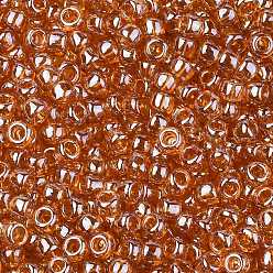 (103C) Dark Topaz Transparent Luster Тохо 8/0 круглые бусины, японский бисер, (103 c) темный топаз, прозрачный блеск, 8/0, 3 мм, отверстие : 1 мм, Около 222 шт / 10 г