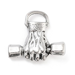 Другие Сплавочные подвески тибетского стиля, 32x35x10.5 мм, отверстие: 11x 5.5 мм