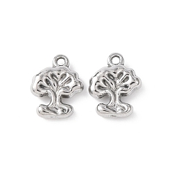 Дерево 304 прелести нержавеющей стали, цвет нержавеющей стали, дерево, 12x9.5x3 мм, отверстие : 1.2 мм