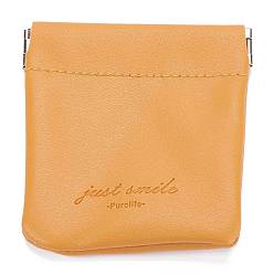 Orange PU Imitation Leather Women's Bags, Square, Orange, 8x8cm