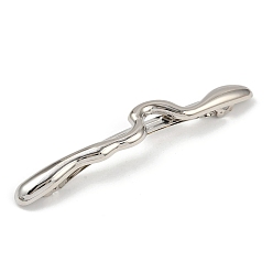 Змея Заколки для волос из сплава с железным зажимом, аксессуары для волос для женщин и девочек, платина, змея, 16x110.5x12 мм