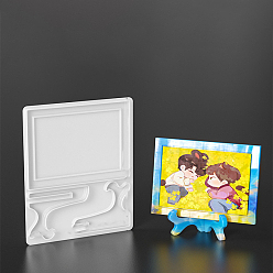 Rectangle Силиконовые формы для фоторамок своими руками, формы для литья смолы, инструменты для производства глиняных ремесел, прямоугольные, 222x188x9 мм