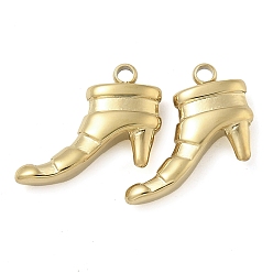 Настоящее золото 14K Ионное покрытие (ip) 304 брелоки из нержавеющей стали, очарование туфель на высоком каблуке, реальный 14 k позолоченный, 13x14x3.5 мм, отверстие : 1.5 мм