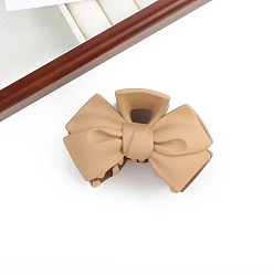 Цвет Древесины Заколки для волос с когтями из смолы, бантом, деревесиные, 51x90x40 мм