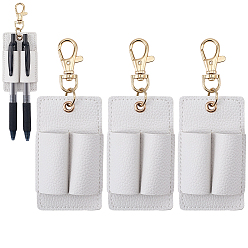 Белый 3шт. брелоки из полиуретана, с железными застежками, прямоугольные, белые, 120 мм