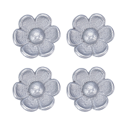 Platinum Iron Flower Display Decorations, for Home Office Desktop Decoration, Platinum, 54x50.5x12.5mm