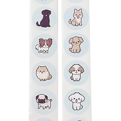 Собака Самоклеющиеся наклейки, тур с животным, для украшения подарков, собака, 25мм 500шт./рулон