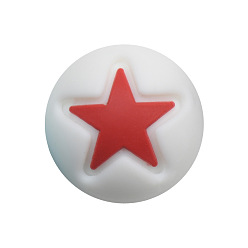 Звезда Круглые пищевые экологически чистые силиконовые бусины, звезда, 15 мм