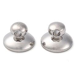 Платина Латунная бусина, для подвесных планок, долговечный, платина, 6x8 мм, отверстие : 1.6 мм