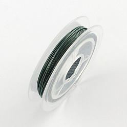 Light Sea Green Tiger Tail Wire, Nylon-coated Stainless Steel, Light Sea Green, 0.45mm, about 32.8 Feet(10m)/roll