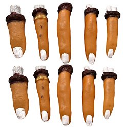 Сэнди Коричневый 10шт. пластиковые украшения для ногтей, костюм для косплея на Хэллоуин, песчаный коричневый, 78~96x21~29x21~27 мм