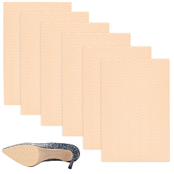 BurlyWood Silicone Self-adhesive Anti-Slip Shoe Bottom Pads, Rectangle, BurlyWood, 152x100x1.5mm