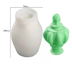 Белый Силиконовые формы для свечей своими руками, изготовление украшений, пищевой силикон, для изготовления свечей, белые, 74x109 мм