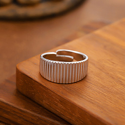 Другие 304 открытые кольца-манжеты из нержавеющей стали для женщин, цвет нержавеющей стали, внутренний диаметр: 15~20 мм