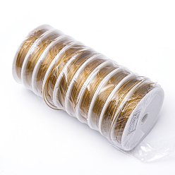 Dark Goldenrod Tiger Tail Wire, Nylon-coated Stainless Steel, Dark Goldenrod, 0.45mm, about 229.65 Feet(70m)/roll, 10 rolls/group