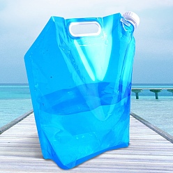 Bleu Dodger Sac à eau en plastique pour l'extérieur, sac de stockage d'eau potable pliable portable, pour le camping, Dodger bleu, 380x410x50mm, diamètre intérieur: 33 mm, 2 pcs