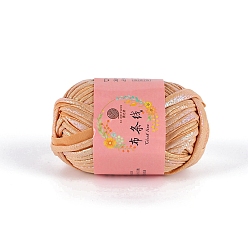 Сэнди Коричневый Пряжа из полиэфирной ткани, для ручного вязания толстой нити, пряжа для вязания крючком, песчаный коричневый, 23 мм